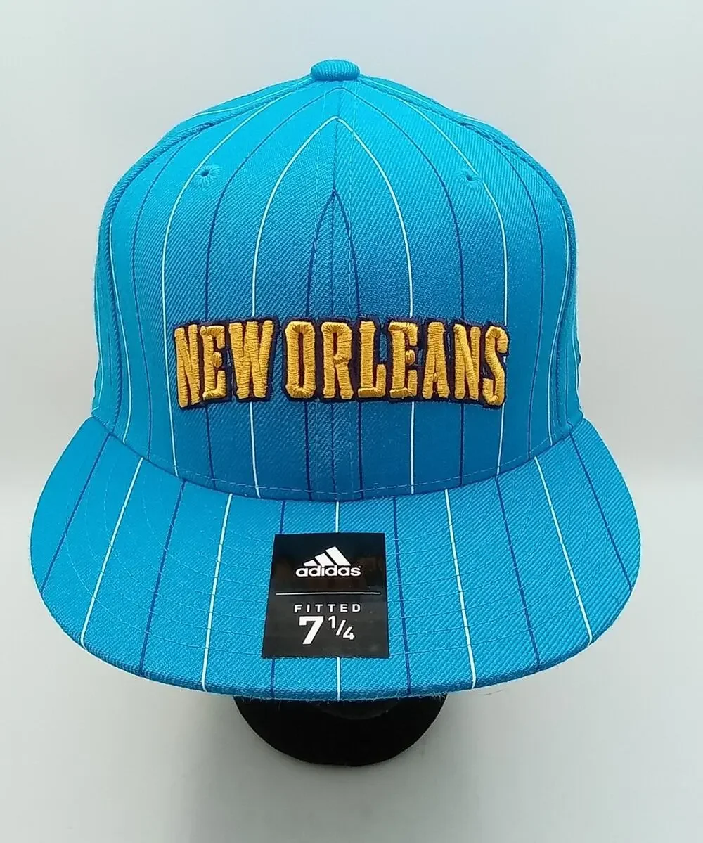 New Orleans Hornets Adidas Pinstripe Cap Size 7 1/4